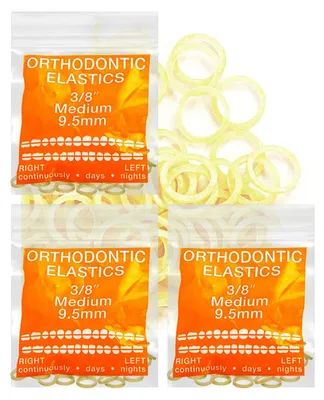 Zdjęcie produktu dla Elastyczne gumki ortodontyczne do zabiegów stomatologicznych, 300 sztuk