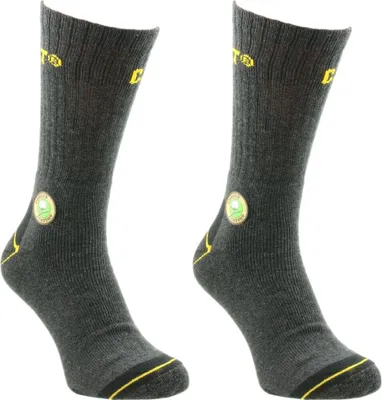 Produktbild von CAT Caterpillar 2 Paar Socken Original Work lange Arbeitssocken - Größe: 41-45 - Farbe: grau/weiß/schwarz