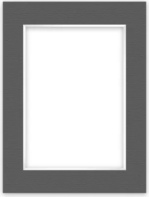 Produktbild von nielsen Conservation Passepartout 1,5 mm, Außenformat 30x40 cm für Bilder DIN A4, Graphit grau mit Struktur