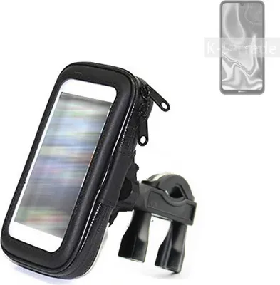 Produktbild von K-S-Trade Fahrrad-Halterung kompatibel mit HiSense Infinity E Max Handy-Halterung Halter Lenkstange Fahrradhalterung Motorrad Bike Mount
