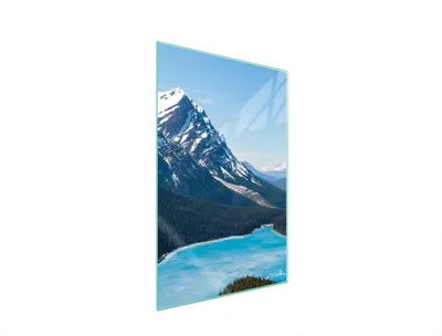 Produktbild von Herdabdeckplatte 35x52 Glaskeramikkochfeld Abdeckung Spritzschutz Glasplatte Deko Schneidebrett Berge Landschaft
