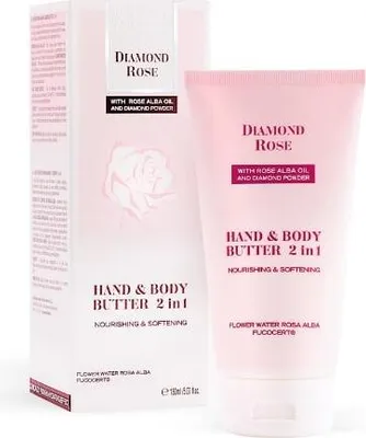 Imagen del producto de Crema 2 en 1 para el cuidado del cuerpo y las manos, Diamond Rose Biofresh, 150 ml