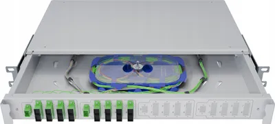Obrázok produktu pre Optický prepínač Rack 19" 1U 4x1:8 PLC SC/APC