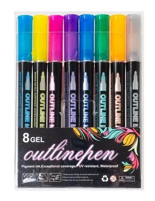 Zdjęcie produktu dla Marker konturowy Shine 8 kolorów