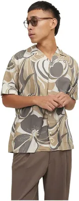 Obrázek produktu pro Jack & Jones Palma Resort – pánská košile s krátkým rukávem, hnědá, velikost XL