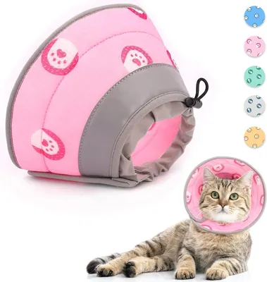 Obrázok produktu pre Supet Collar Cat Nastaviteľný obojok Mäkký obojok Cone Pink S Neck 12.7-22.9cm