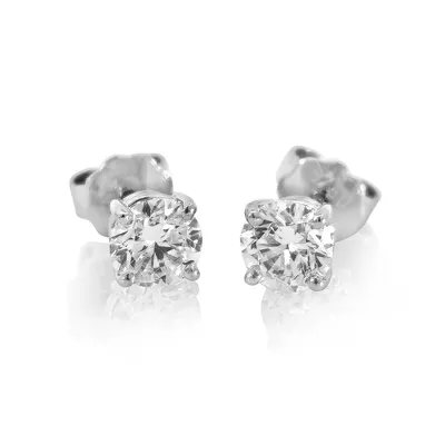 Produktbild von Brillant Diamant Ohrstecker 750 Weißgold 18 Karat Gold 1,43 ct F/VS1