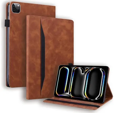 Produktbild von Mobigear Folio Schutzhülle für iPad Pro 13 Zoll (2025) – Klapphülle – Braun