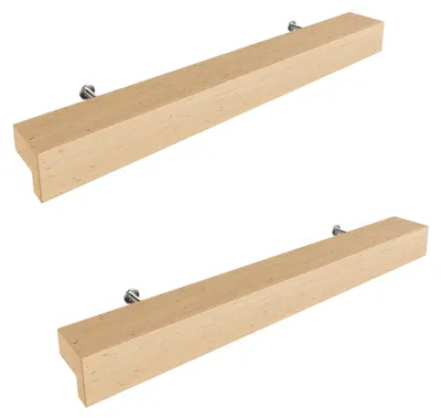 Produktbild von Sossai Holz Möbelgriffe aus Buche | GAH01 | Lochabstand 128mm, Länge 188mm, 2 Stück