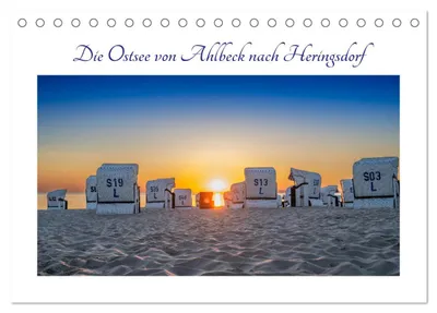 Produktbild von Die Ostsee von Ahlbeck nach Heringsdorf (Tischkalender 2027 DIN A5 quer), CALVENDO Monatskalender
