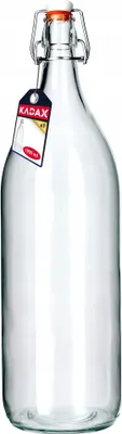 Obrázek produktu pro Skleněná láhev – objem 2 l – s korkovou zátkou – na víno, džus a tinktury