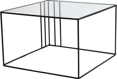 Produktbild von Giacinta - Couchtisch, 55x55x36h cm Schwarz, Quadratische Form