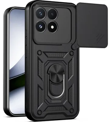Produktbild von Handyhülle mit Kameraschutz für Xiaomi POCO F9 Pro, Techsuit CamShield Series, Schwarz