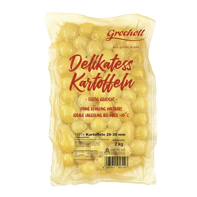 Zdjęcie produktu dla Grocholl ziemniaki delikatesowe 20-30mm wstępnie ugotowane worek 2000g