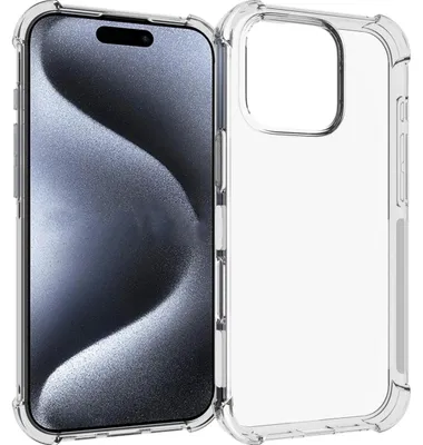 Produktbild von Mobigear Schutzhülle, transparent, für iPhone 16 Pro, flexibles TPU-Rückseitenetui