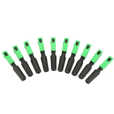 Zdjęcie produktu dla 100 sztuk adapterów szybkiego połączenia światłowodowego SC/APC do FTTH
