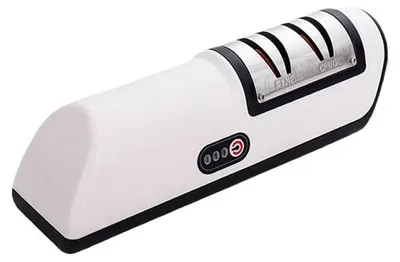 Elektrischer Messerschärfer, USB-aufladbar, 2-stufig, 4 Schleifkanten