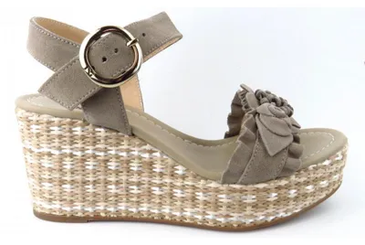 Produktbild von Nero Giardini Velour Creta Sandale Sandale Grau in Gr. 37