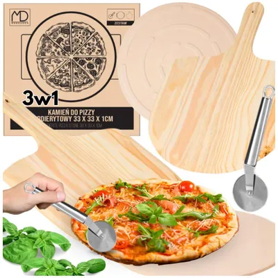 Produktbild von Pizzastein Schaufel Schamottemesser Schneidespachtel Schamottegrill Vatertag