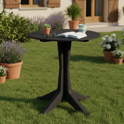 Immagine prodotto di Trimble - Tavolo da Esterno, 70x70x72h cm Nero Antracite, 2 Posti  Italy
