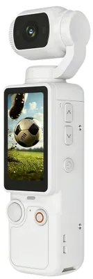Zdjęcie produktu dla ZELURXX 1080P – ręczna kamera sportowa do użytku na zewnątrz, przenośna, mini kamera sportowa, rejestrator konferencji, kamera rowerowa, karta TF, wyświetlacz LCD 1,9", biała