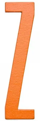 Produktbild von Design Letters Holzbuchstabe Z Orange (12cm)