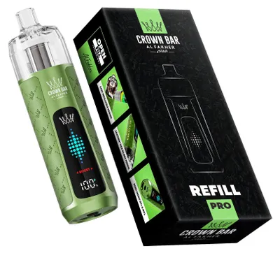 Produktbild von Al Fakher Crown Bar Refill Pro Akkuträger – wiederaufladbares Pod-System, 1000 mAh, 16 ml Refill Tank, USB-C, DTL & MTL