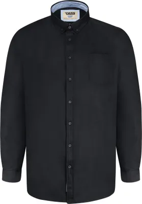 Image de Duke - "D555 Richard" chemise pour homme manches longues DC462 (6XL) (Noir)