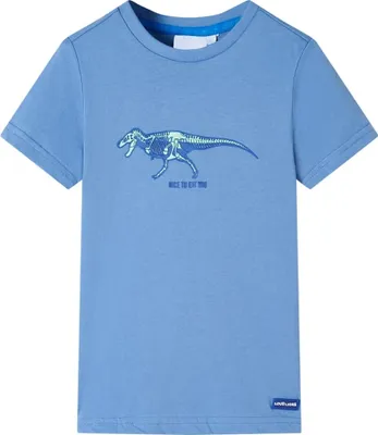Produktbild von CLORIS Kinder-T-Shirt Mittelblau 128, 0,17 kg