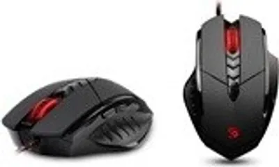 Zdjęcie produktu dla A4Tech V7MA, Optyczny, USB Typu-A, 3200 DPI, Czarny, Czerwony