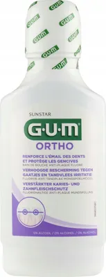 Zdjęcie produktu dla GUM Ortho, 300 ml, Aloes zwyczajny, Bisabolol, Imbir, Butelka, 1 szt.