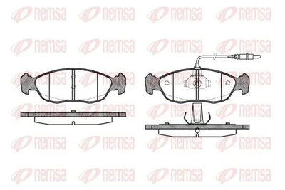 Produktbild von REMSA Bremsbeläge Satz Vorne Bremsklötze passend für PEUGEOT 106 II Schrägheck (1A, 1C) 0461.02