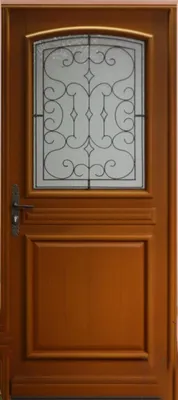 Image de Porte d'entree Bois vitree, Perault, H215 x L90 p, droit Cotes Tableau