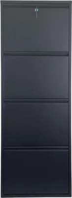 Obrázok produktu pre Skye Decor, Garda 4 - Black, skriňa na topánky, čierna, 100 % KOV, 50 x 15 x 137 cm