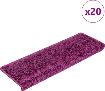 Zdjęcie produktu dla Maty na schody 20 szt. 65x21x4 cm Fioletowe prostokątne krawędzie