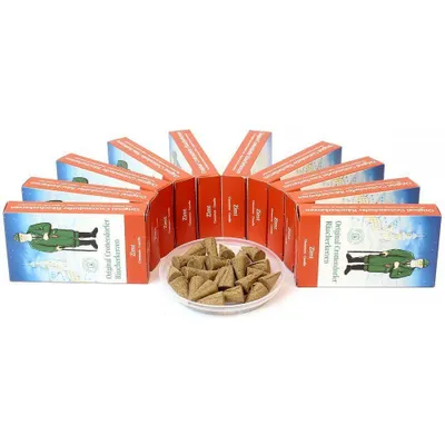 Produktbild von Original Crottendorfer - 10er Set Räucherkerzen Räucherkegel Gr. M - Zimt