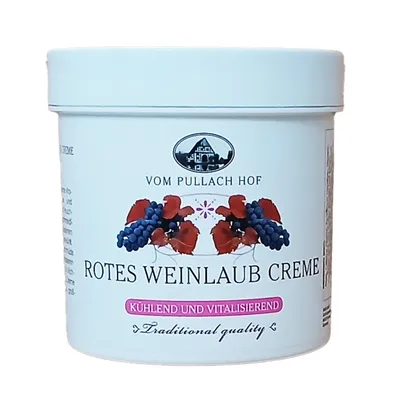 Produktbild von ROTES WEINLAUB CREME 250ml kühlend vitalisierend Pflegecreme Fußcreme Beincreme Massage Fuß Bein 85