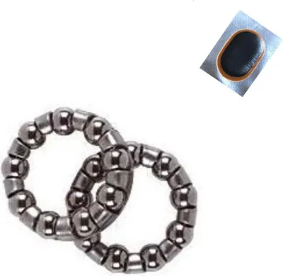 Immagine prodotto di 2 pezzi cuscinetti a sfera Acciaio al carbonio per bicicletta BMX Ø 45 mm 5/16" incl. 1 x toppa per tubo