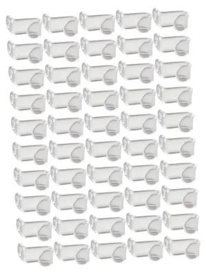 Produktbild von 50 Dicke, Durchsichtige Kleiderbügelverbinder für Hemden Und Mäntel.
