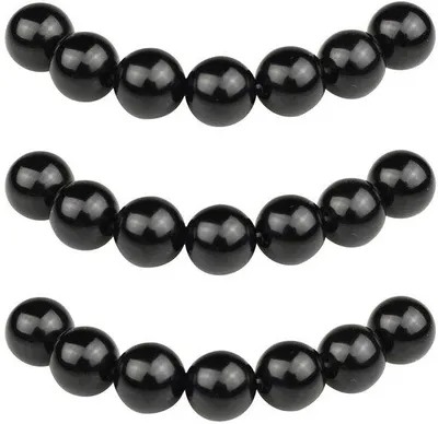 Produktbild von Kralen 4mm 85 stuks Zwarte Onyx halfedelsteen kralen met gat Natuurlijke losse ronde stenen kralen voor Sieraden