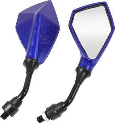 Produktbild von 2 Pcs Weitwinkel-TOTWINKEL Rückspiegel für Motorrad Schwarz Blau de
