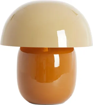Zdjęcie produktu dla Lampa stołowa - brązowy - Mimosa - metal - Ø 30cm - E27 - 8058182 - Light & Living