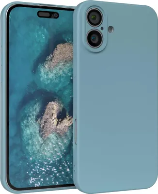 Produktbild von EAZY CASE - TPU Hülle für Apple iPhone 16 Plus, TPU Case stoßfeste Handyhülle, weiches Cover mit Kameraschutz, Silikonhülle in Blau