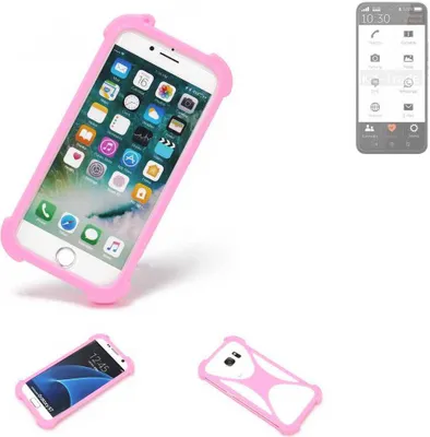 Produktbild von K-S-Trade Handy Hülle kompatibel mit Gigaset GS5 Senior Schutz Hülle Bumper Silikon Schutz Hülle Cover Case Silikoncase Silikonbumper TPU Softcase