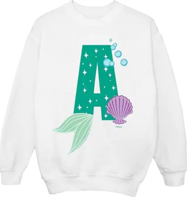Produktbild von Disney - "Alphabet A Is For Ariel" Sweatshirt für Herren BI43383 (M) (Weiß)