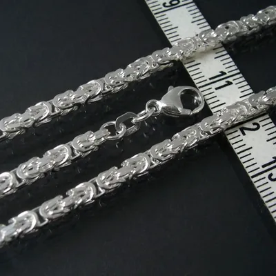 Produktbild von Königskette Halskette Sterlingsilber 60cm x 3mm Schmuck Kette 14030-60