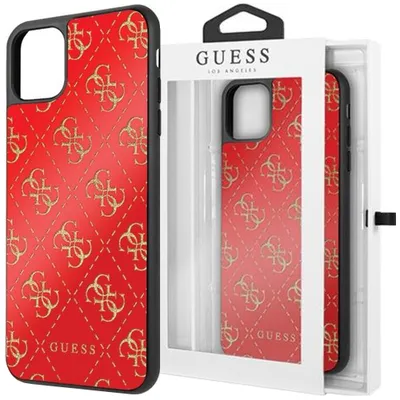 Zdjęcie produktu dla Guess 4G Double Layer Glitter Case - Etui iPhone 11 Pro Max (Red)