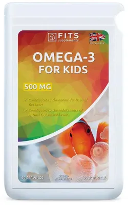 Produktbild von Omega-3 500 mg für Kinder, 90 Weichkapseln