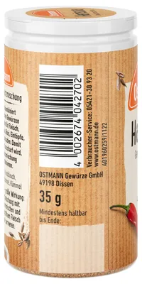 Produktbild von Harissa Gewürzmischung 35 g - Ostmann scharfes Gewürz für Fleisch, Gemüse,