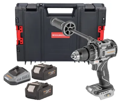 Produktbild von ProCraft Industrial CD20C-BB Akku Schlagbohrschrauber 20 V 120 Nm Brushless + 2x Akku 4,0 Ah + Ladegerät + RHINO Toolcase